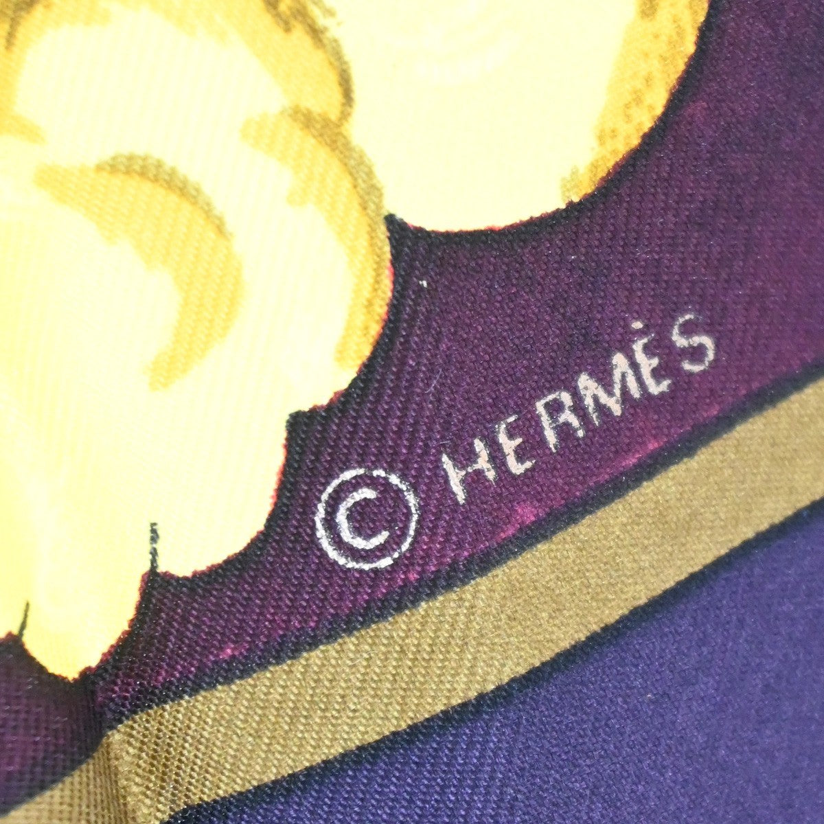 HERMES XL Carre Scarf Cosmos Philippe Ledoux 100% Silk Pink Purple 62RL906