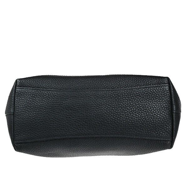 PRADA MILANO Logo Shoulder Bag Vitello Daino Leather Black GHW 50RK710