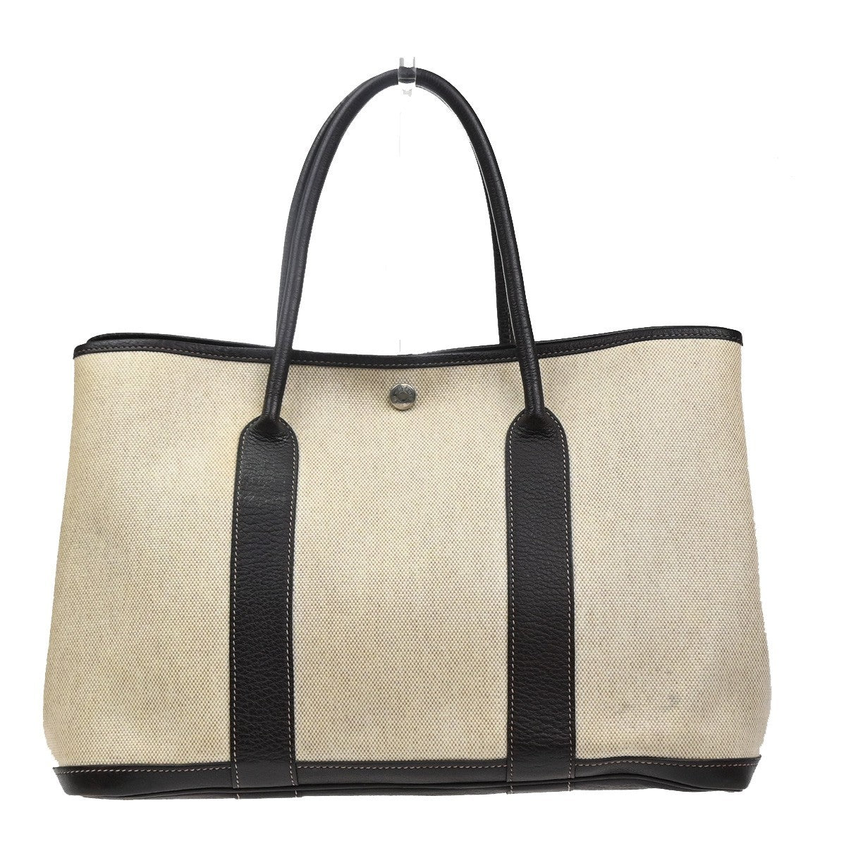 HERMES Garden Party PM Tote Hand Bag Toile H Canvas Leather BE BN France 12RQ033