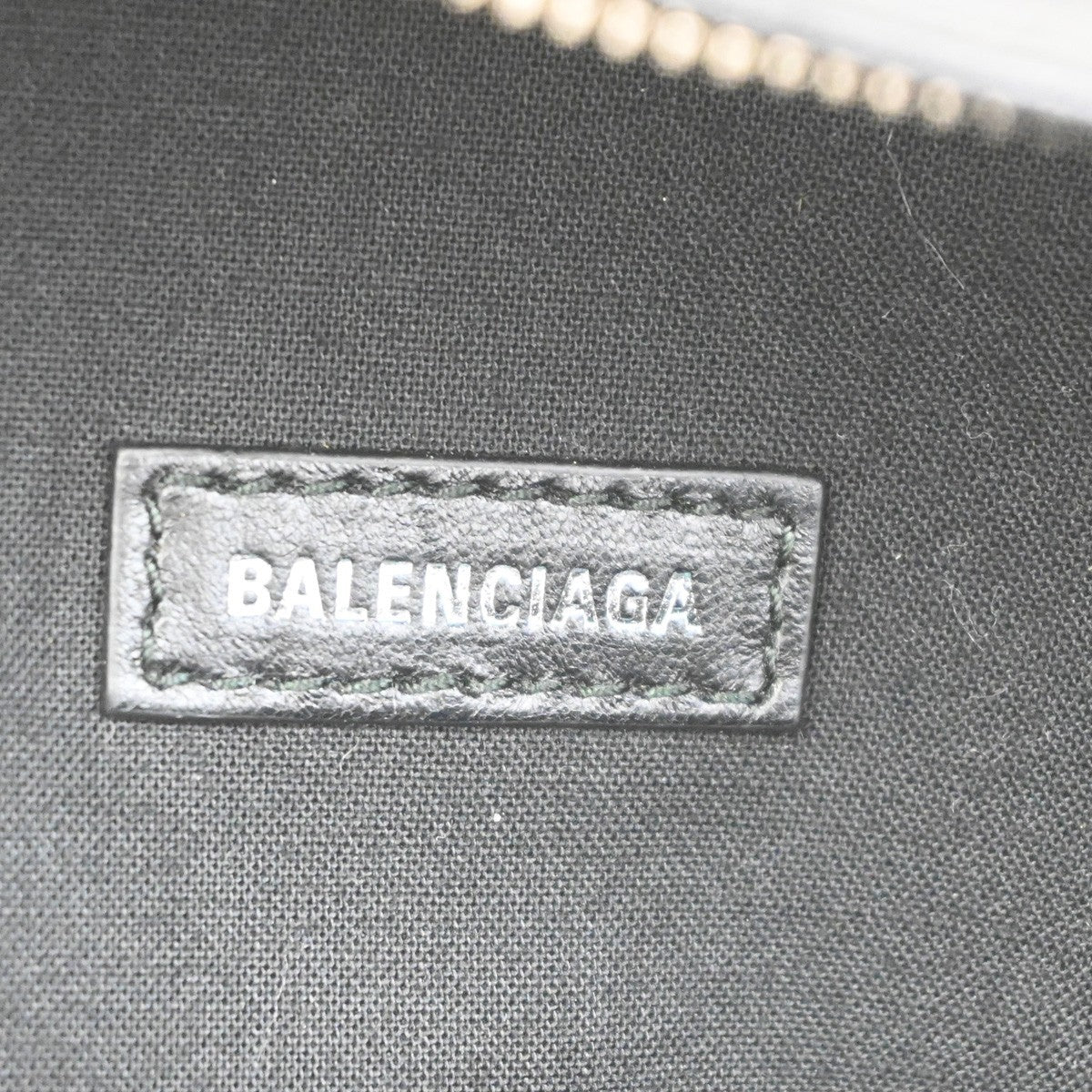 BALENCIAGA B Logo Backpack Adjustable Strap Leather Black Italy 84TA674