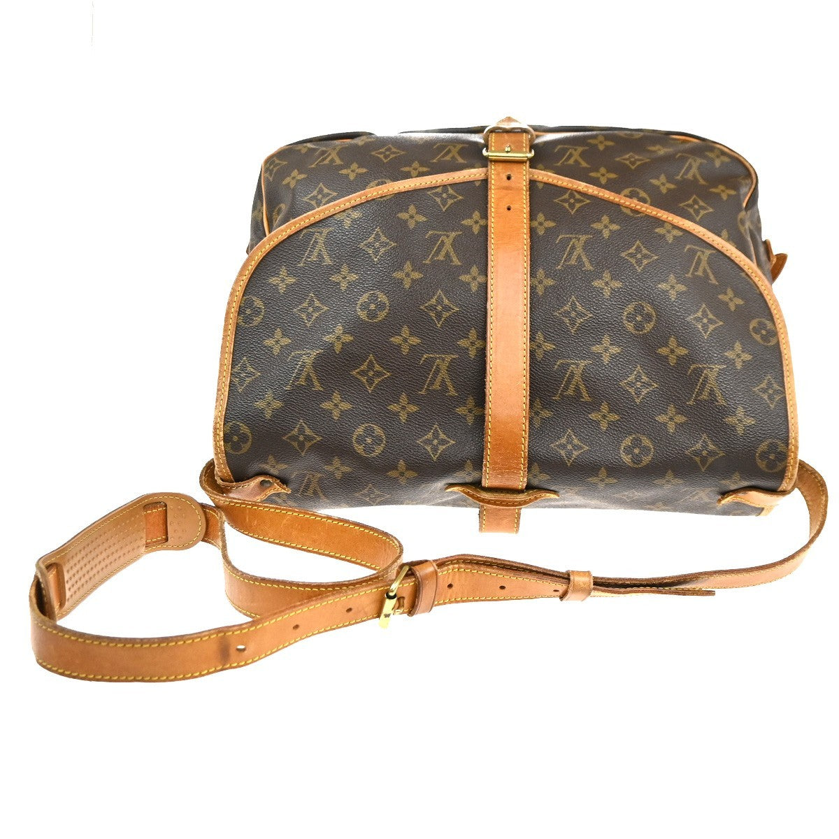 LOUIS VUITTON Saumur 35 Shoulder Bag Monogram Leather BN France M42254 82MA432