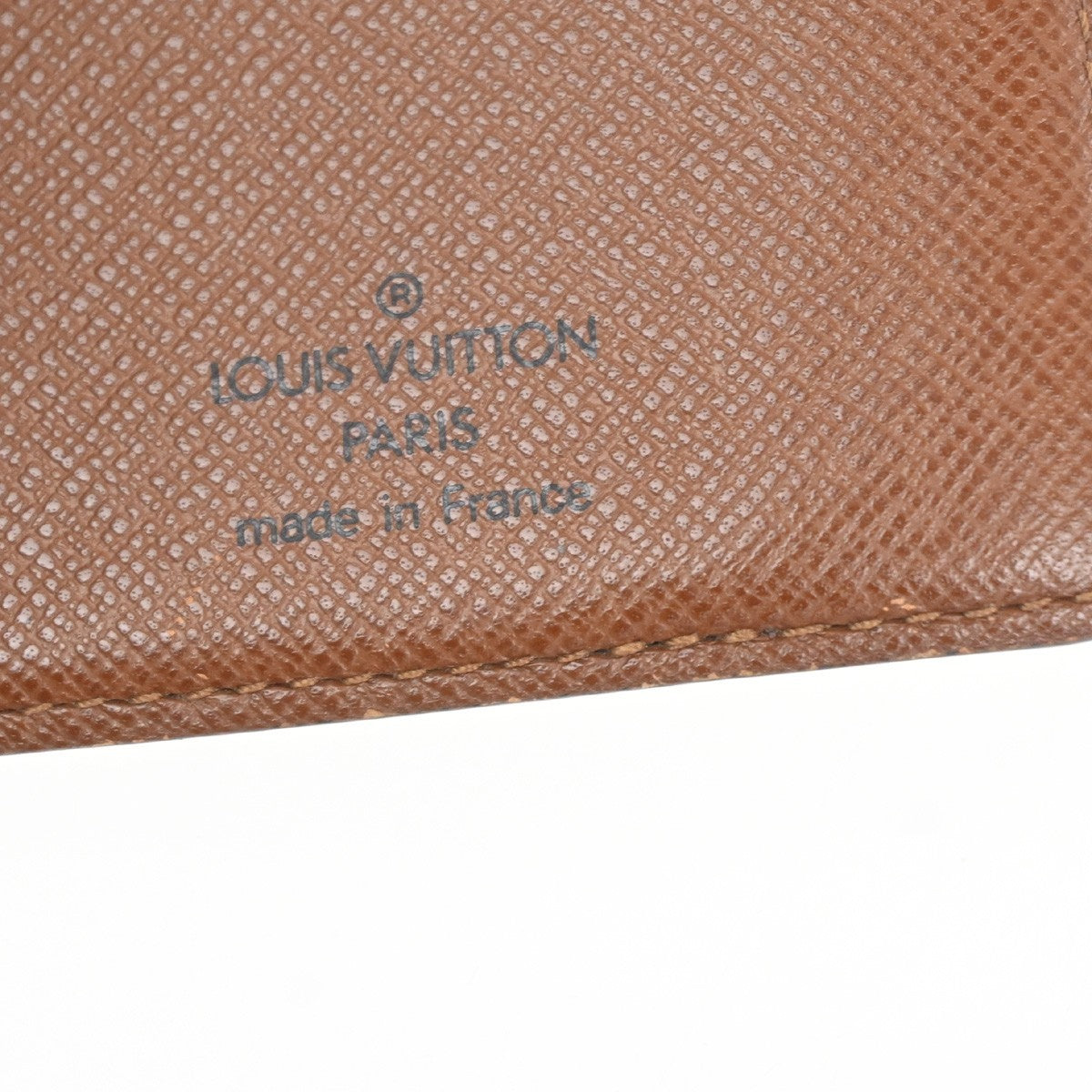 LOUIS VUITTON LV Logo 2 Set Bifold Wallet Monogram Leather Brown 02KC912