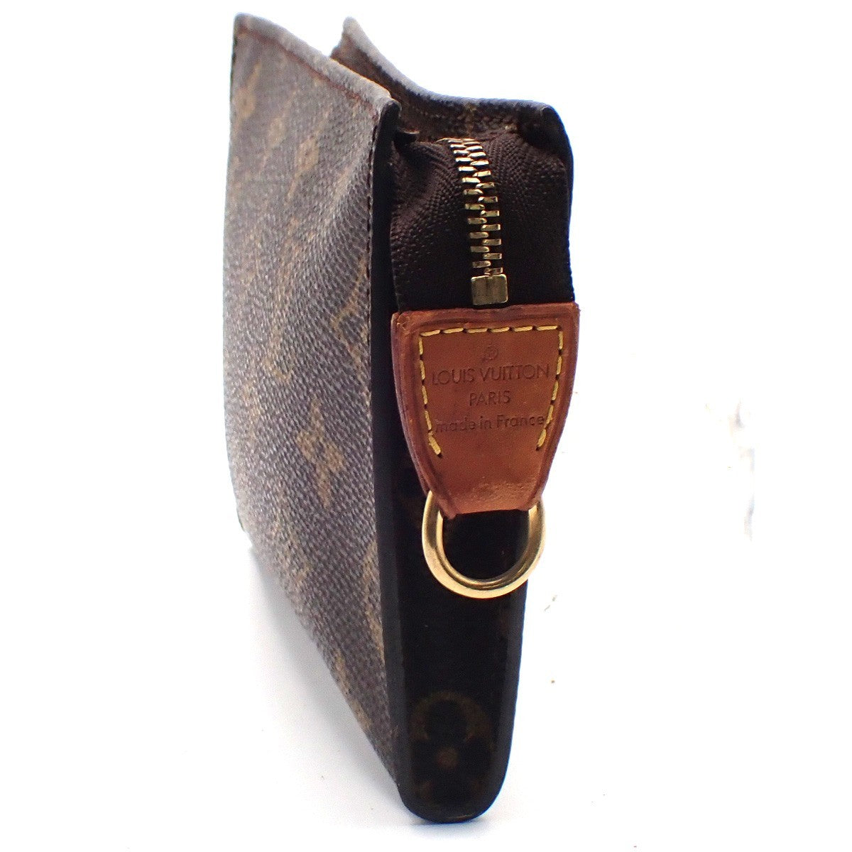 LOUIS VUITTON LV Bucket PM Clutch Pouch Bag Monogram Leather France 05KC810