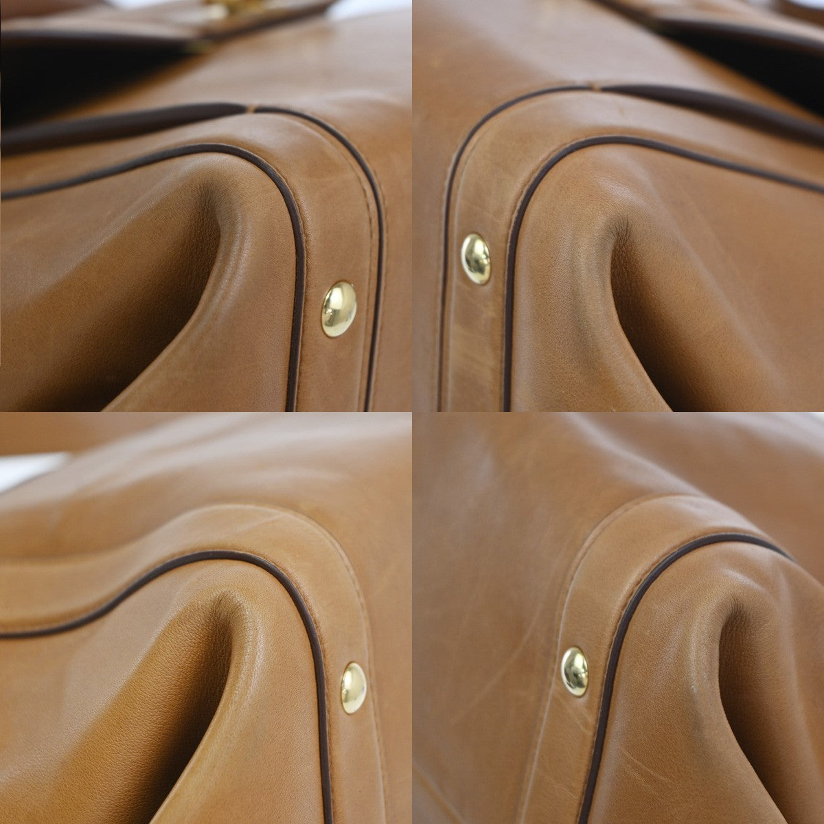 SALVATORE FERRAGAMO Gancini 2Way Shoulder Hand Bag Leather Brown GHW 31EG158