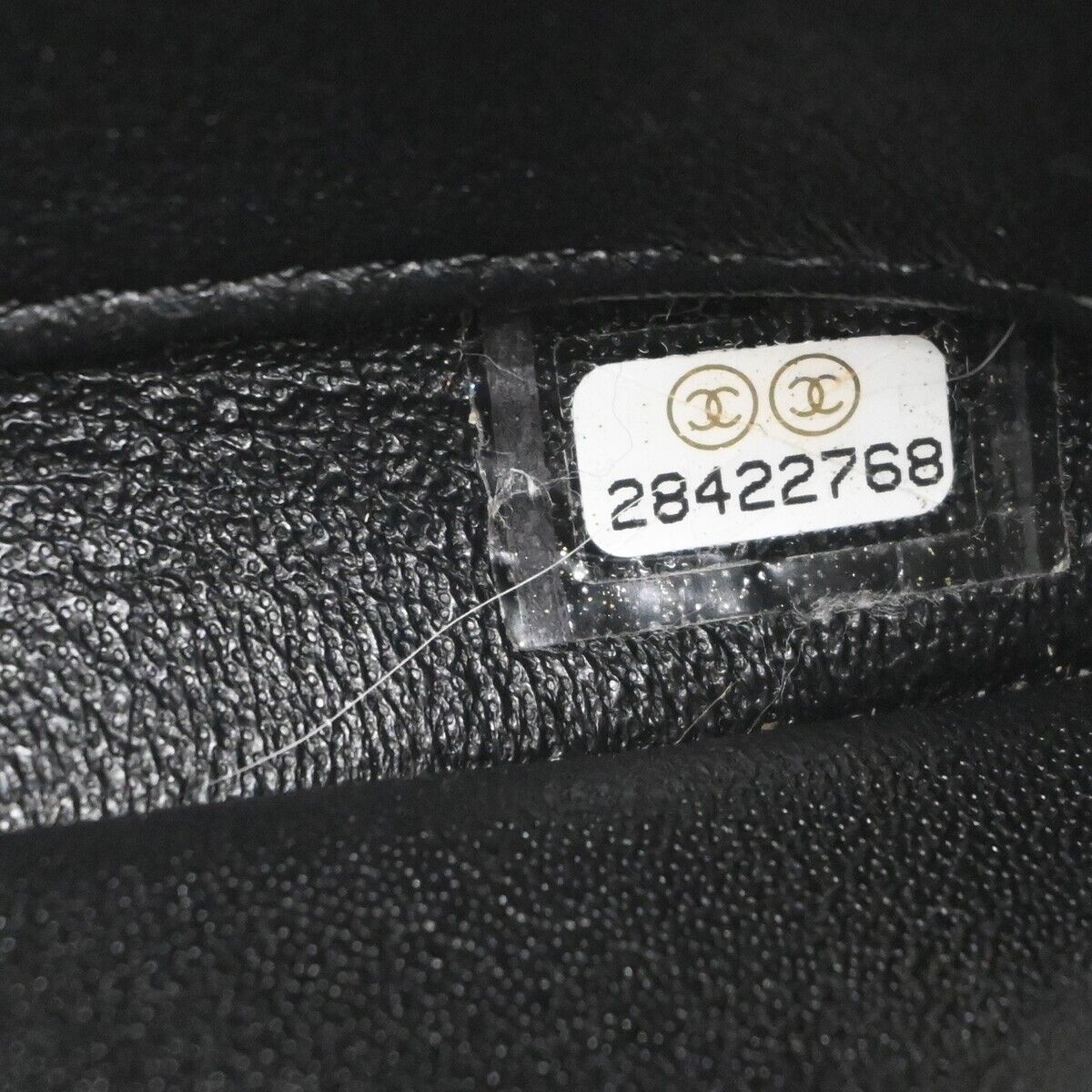 CHANEL CC Logo Matelasse 2Way Shoulder Hand Bag Leather Black GHW Italy 985RH891