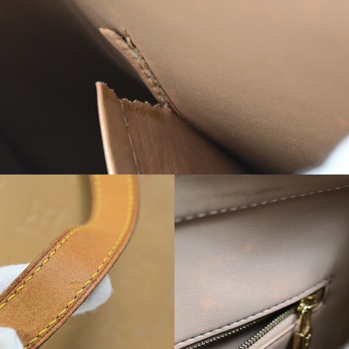 LOUIS VUITTON Houston Shoulder Bag Monogram Vernis Noisette M91340 67EB198