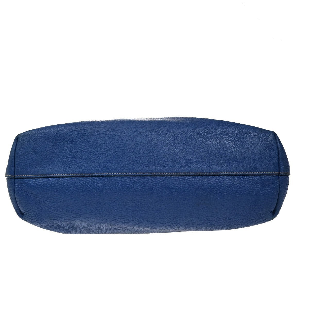PRADA Logo 2Way Shoulder Hand Bag Leather Blue 70KP286