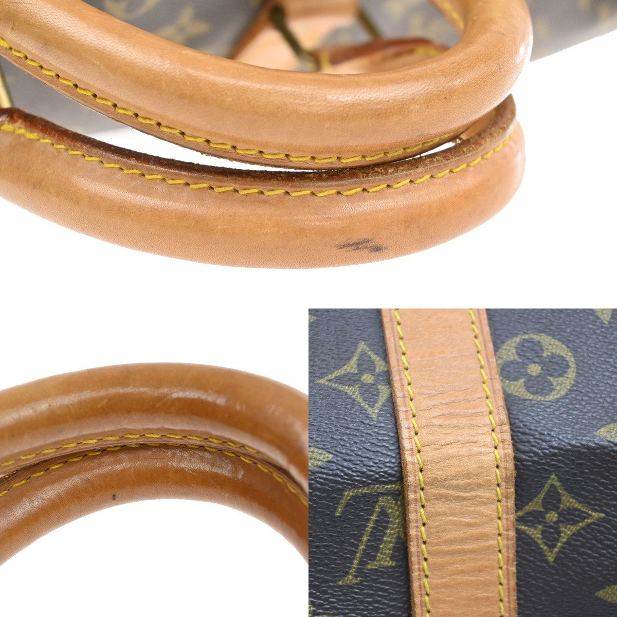 LOUIS VUITTON Keepall 45 Travel Hand Bag Monogram Leather Brown M41428 77KB355