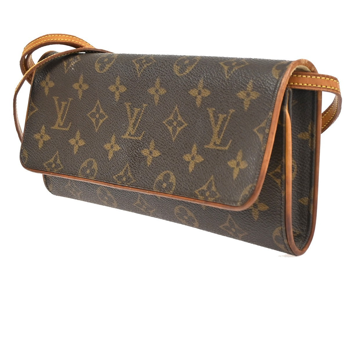 LOUIS VUITTON Pochette Twin GM 2Way Shoulder Bag Monogram Brown M51852 34CA815