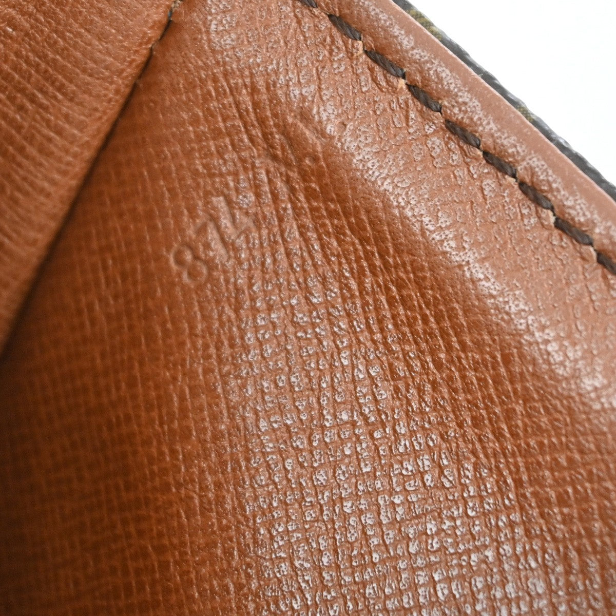 LOUIS VUITTON Chantilly PM Shoulder Bag Monogram Leather Brown M51234 80KB465