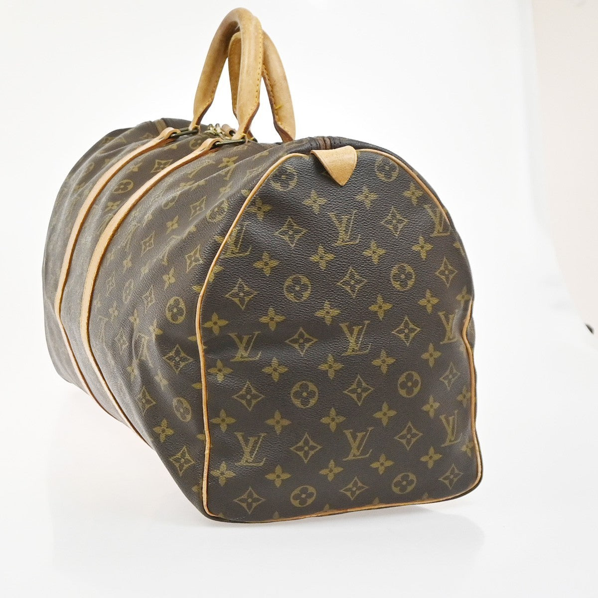 LOUIS VUITTON Keepall 50 Travel Hand Bag Monogram Leather Brown M41426 73YH911