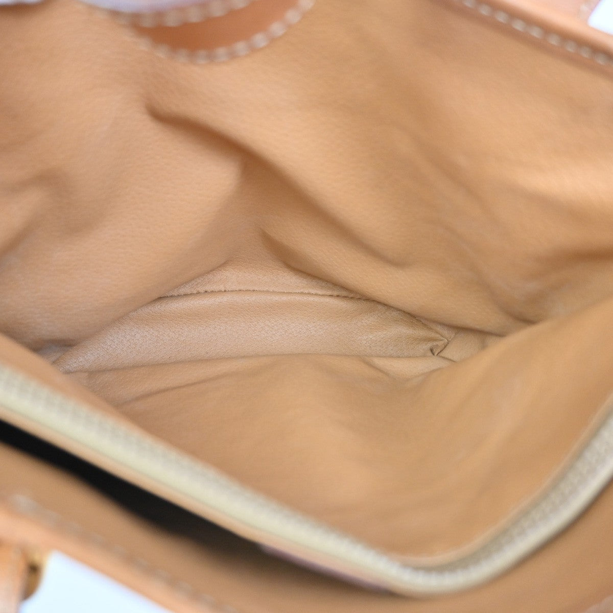 CELINE Logo Macadam Pattern Shoulder Bag PVC Leather Brown GHW Italy 35ZA281