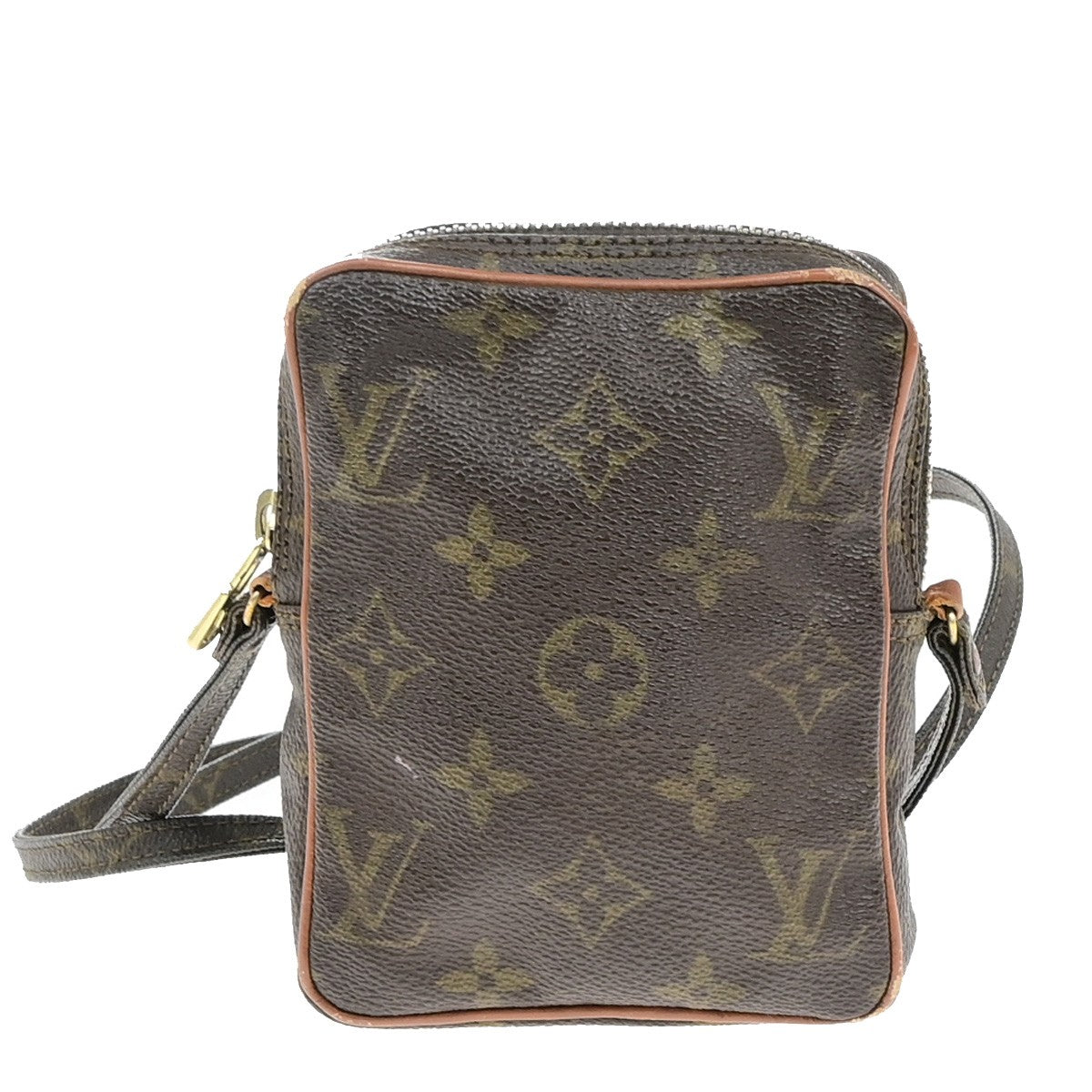 LOUIS VUITTON LV Mini Danube Shoulder Bag Monogram Leather Brown M45268 02YH114