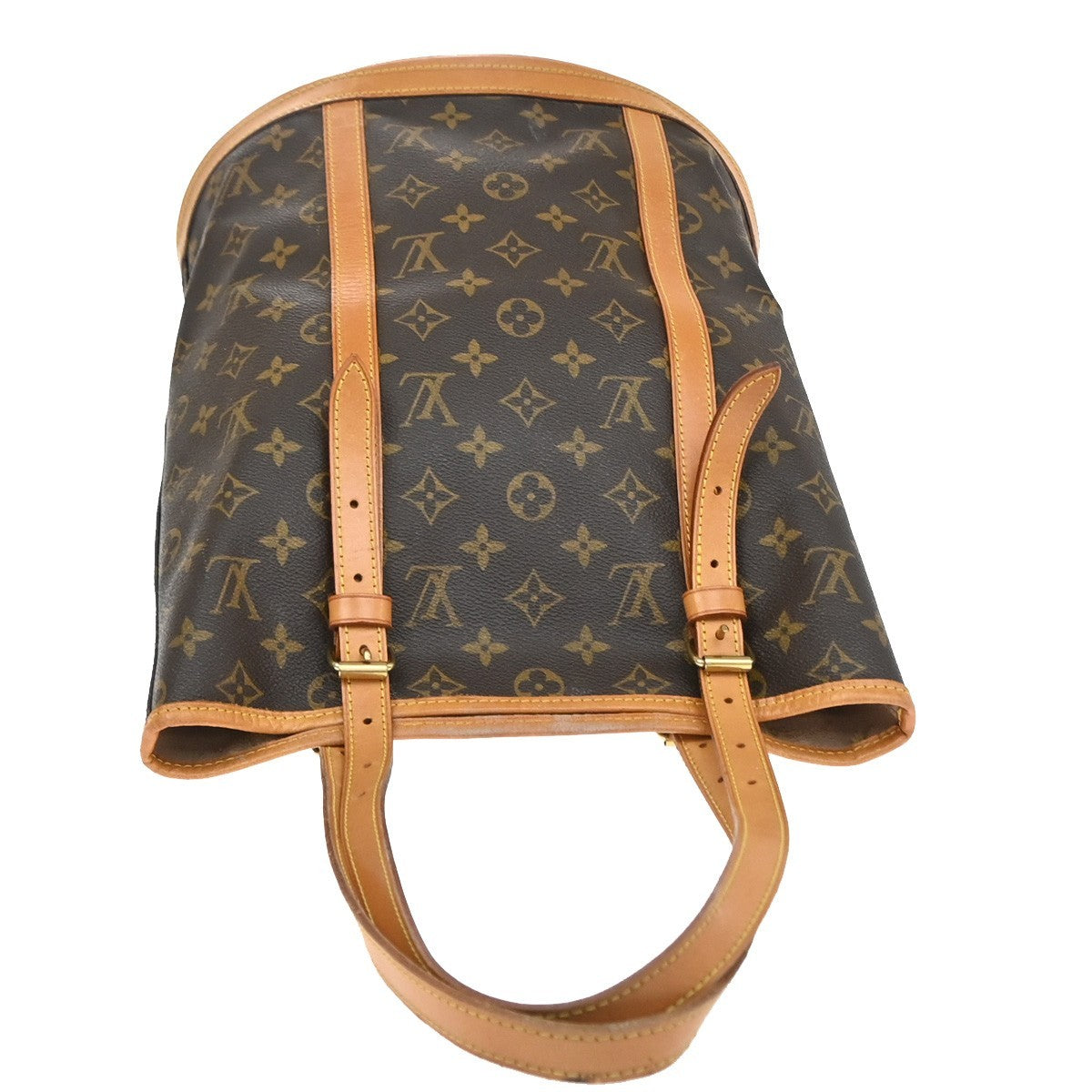 LOUIS VUITTON BUCKET GM Shoulder Tote Bag Monogram Leather USA M42236 31KD208