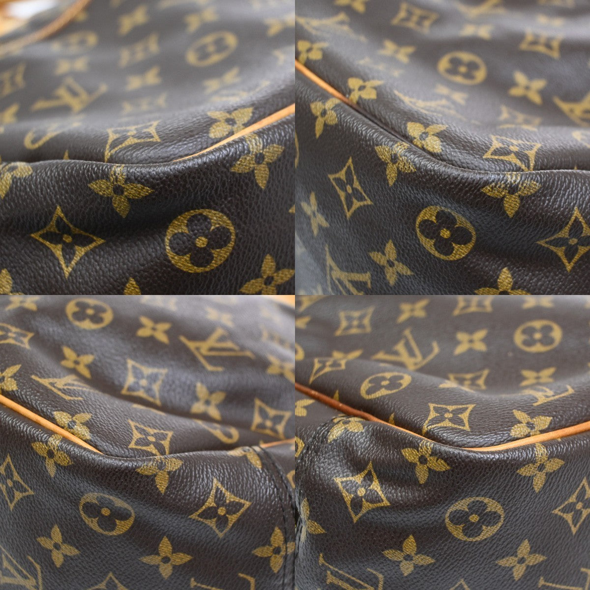 LOUIS VUITTON LV Logo Deauville Hand Bag Monogram Leather Brown M47270 82KC197
