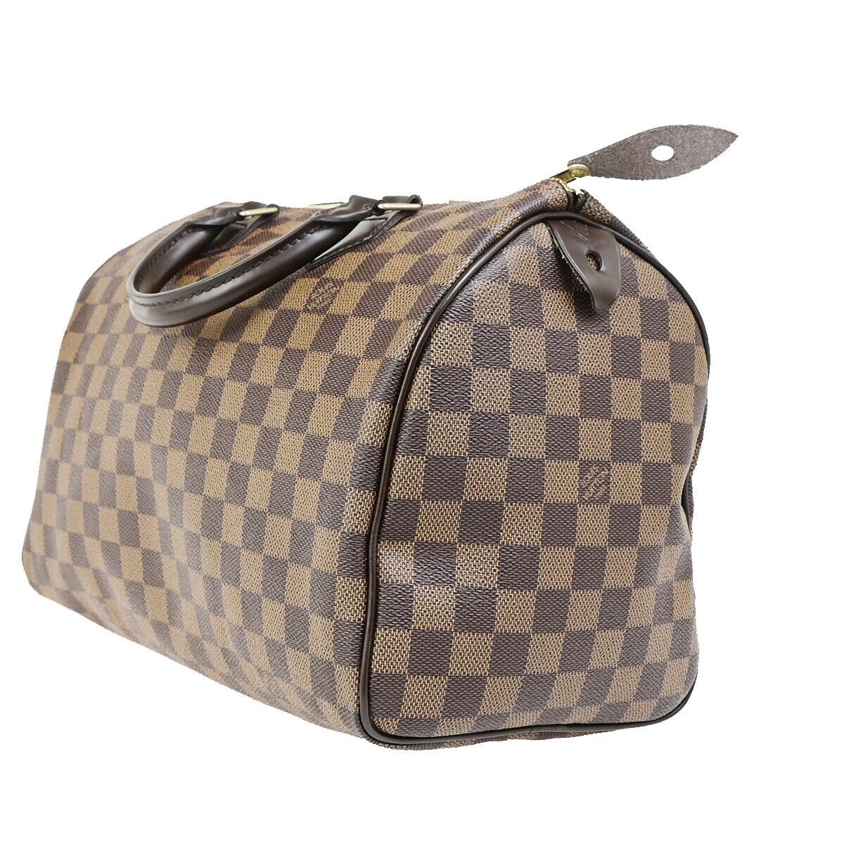 LOUIS VUITTON Speedy 30 Travel Hand Bag Damier Leather Brown N41364 664RK684