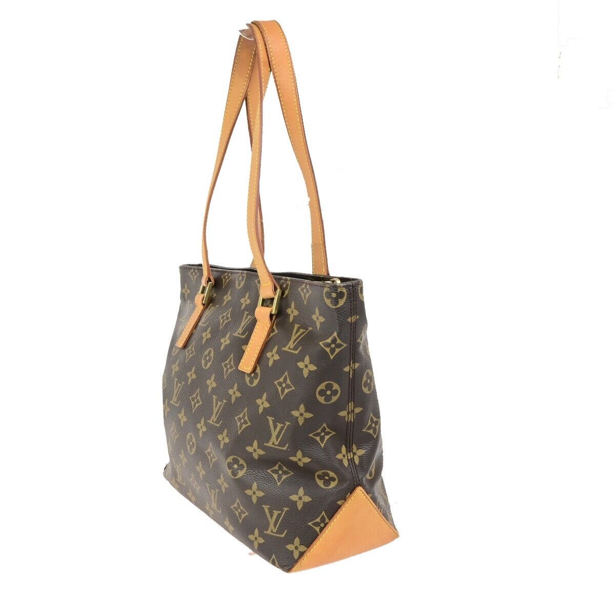 LOUIS VUITTON Cabas Piano Shoulder Bag Monogram Leather Brown M51148 16FB324