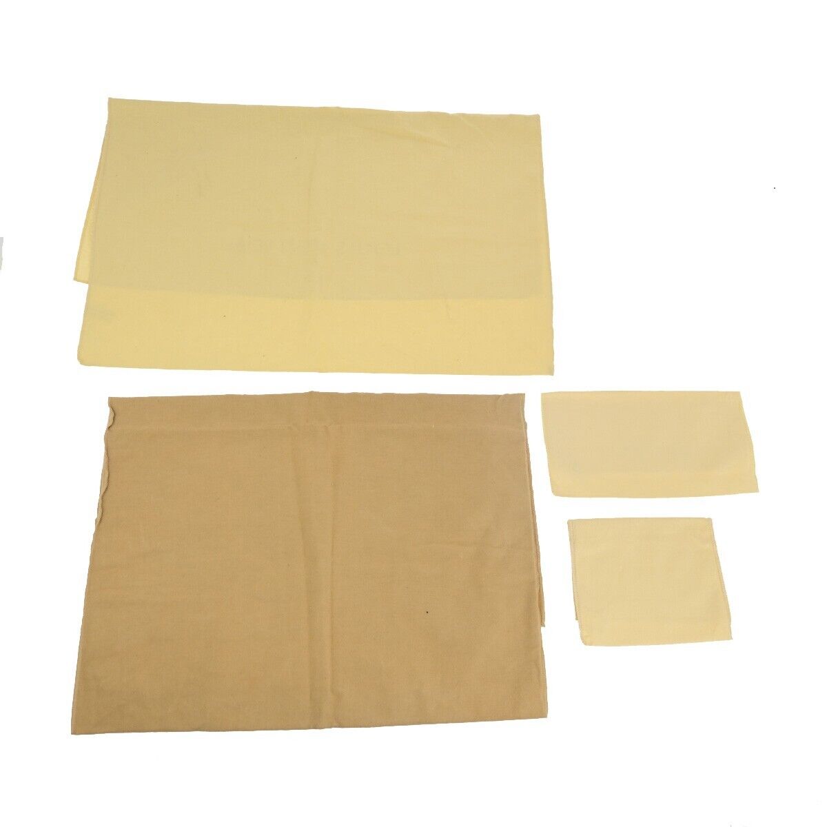 LOUIS VUITTON Logo 10 Set Dust Bag Drawstring Canvas Cotton Beige Brown 07HC020