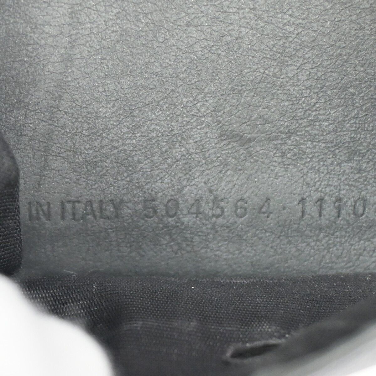 BALENCIAGA Paper Mini Trifold Wallet Purse Leather Gray Silver Italy 09DA072