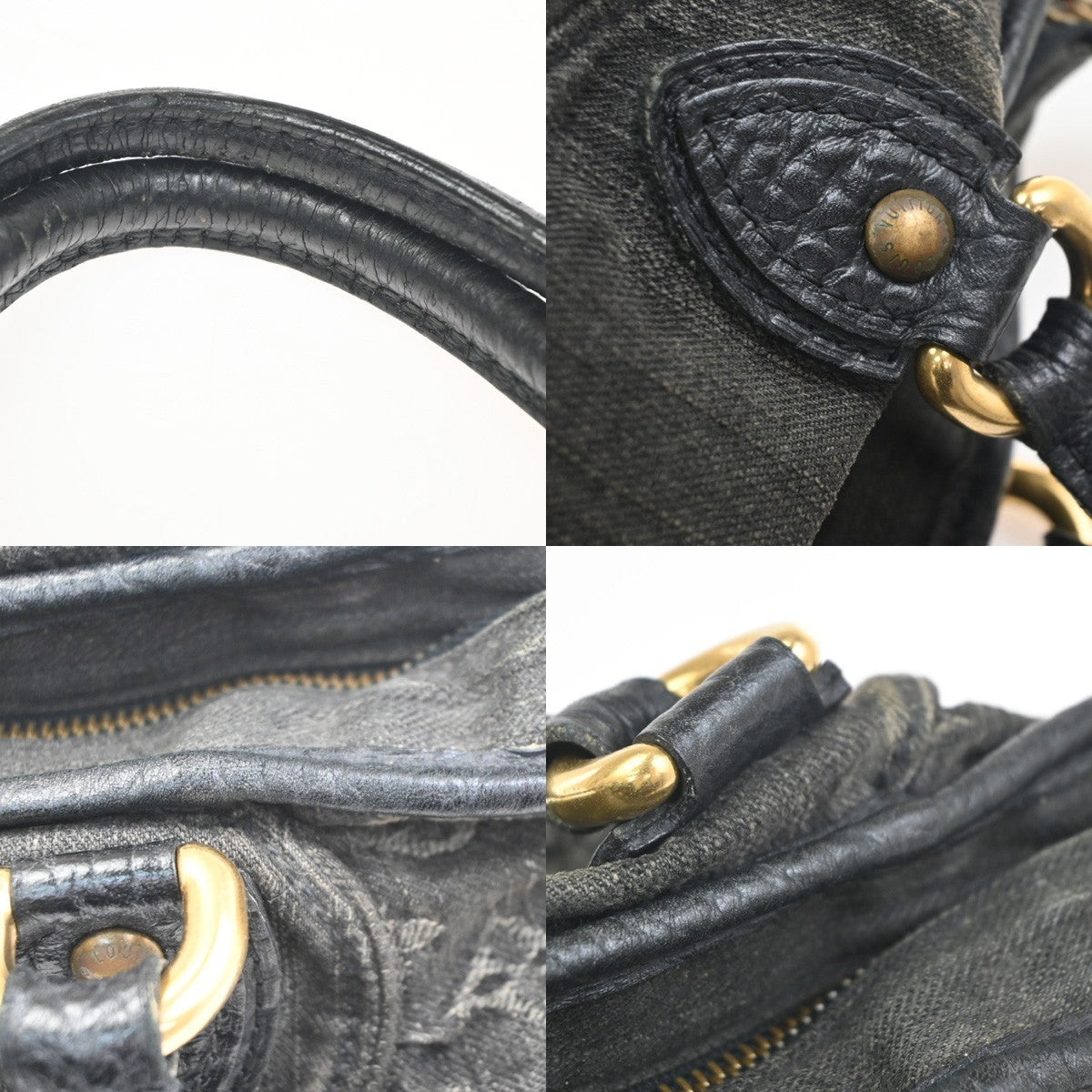 LOUIS VUITTON Neo Cabby MM 2Way Shoulder Bag Monogram Denim BK M95351 632CA773