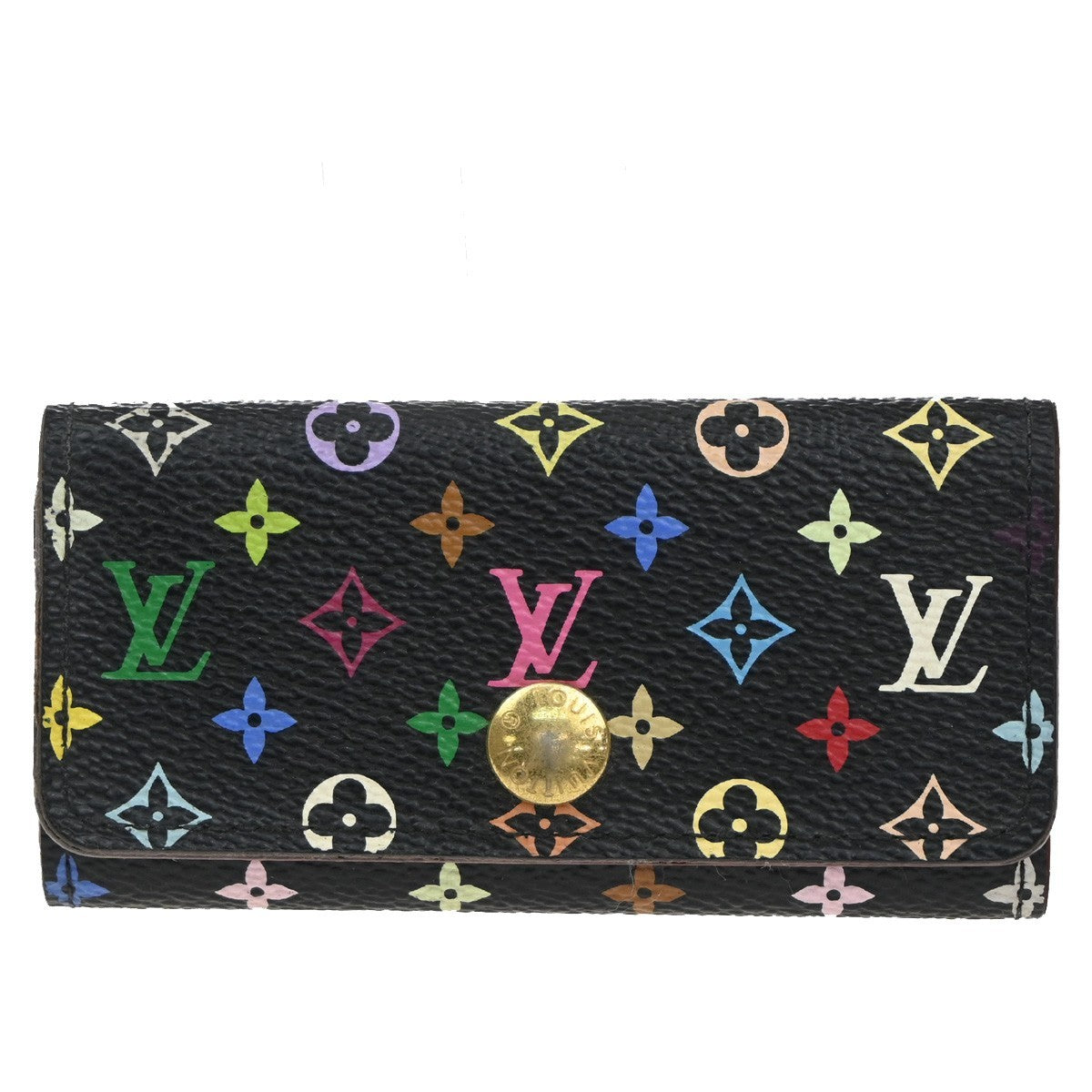 LOUIS VUITTON Multicles 4 Hooks Key Case Monogram Multi Black PK M93732 02AA121