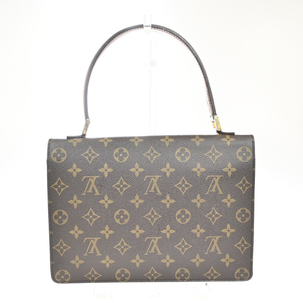 LOUIS VUITTON Concorde Hand Bag Monogram Leather Brown France M51190 70KC476