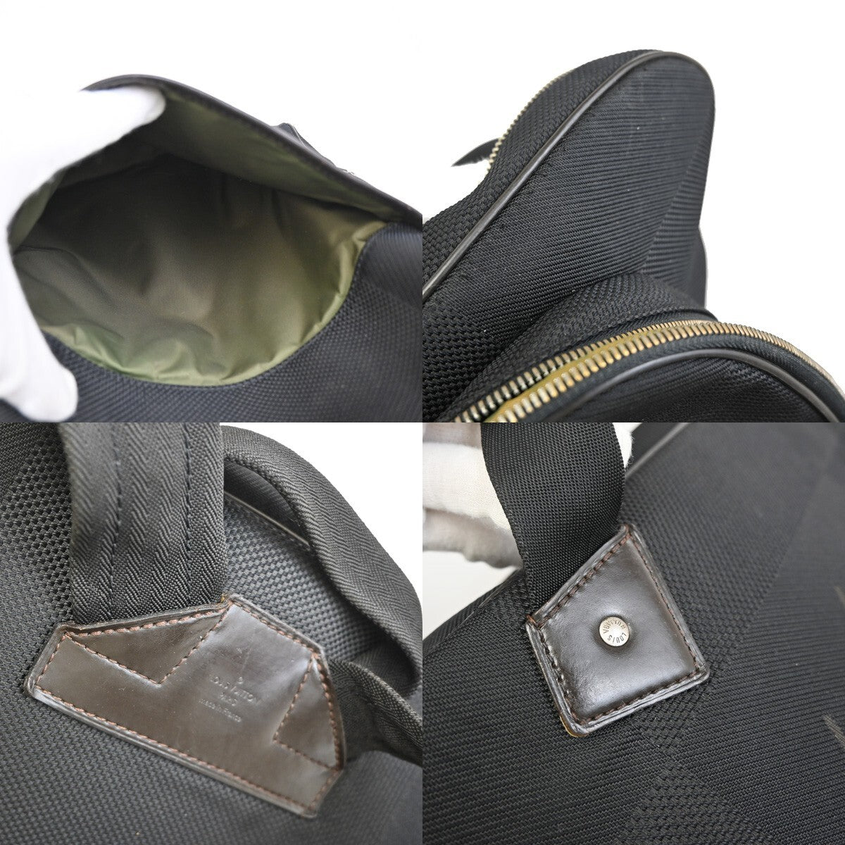 LOUIS VUITTON Neo Bongo Backpack Bag Damier Geant Leather Black M93554 75FB587