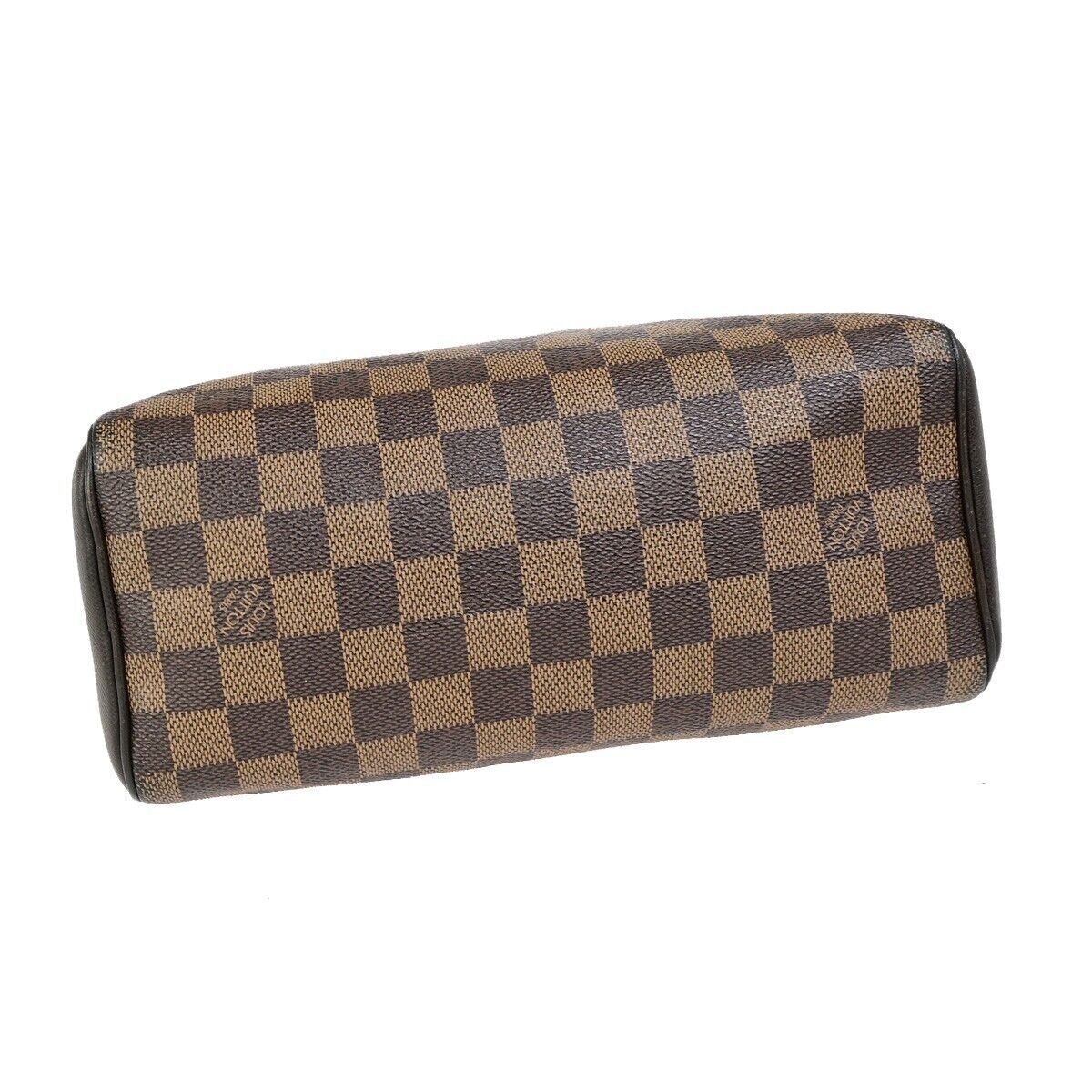 LOUIS VUITTON Brera Hand Bag Damier Ebene Leather Brown France N51150 79ED009