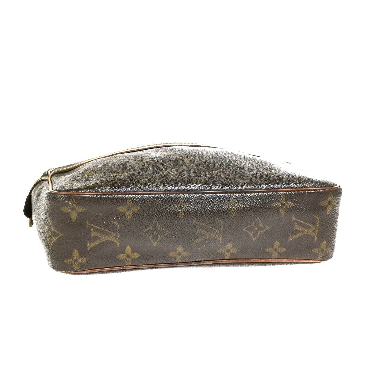 LOUIS VUITTON Compiegne 23 Clutch Hand Bag Monogram Leather Brown M51847 01FB194
