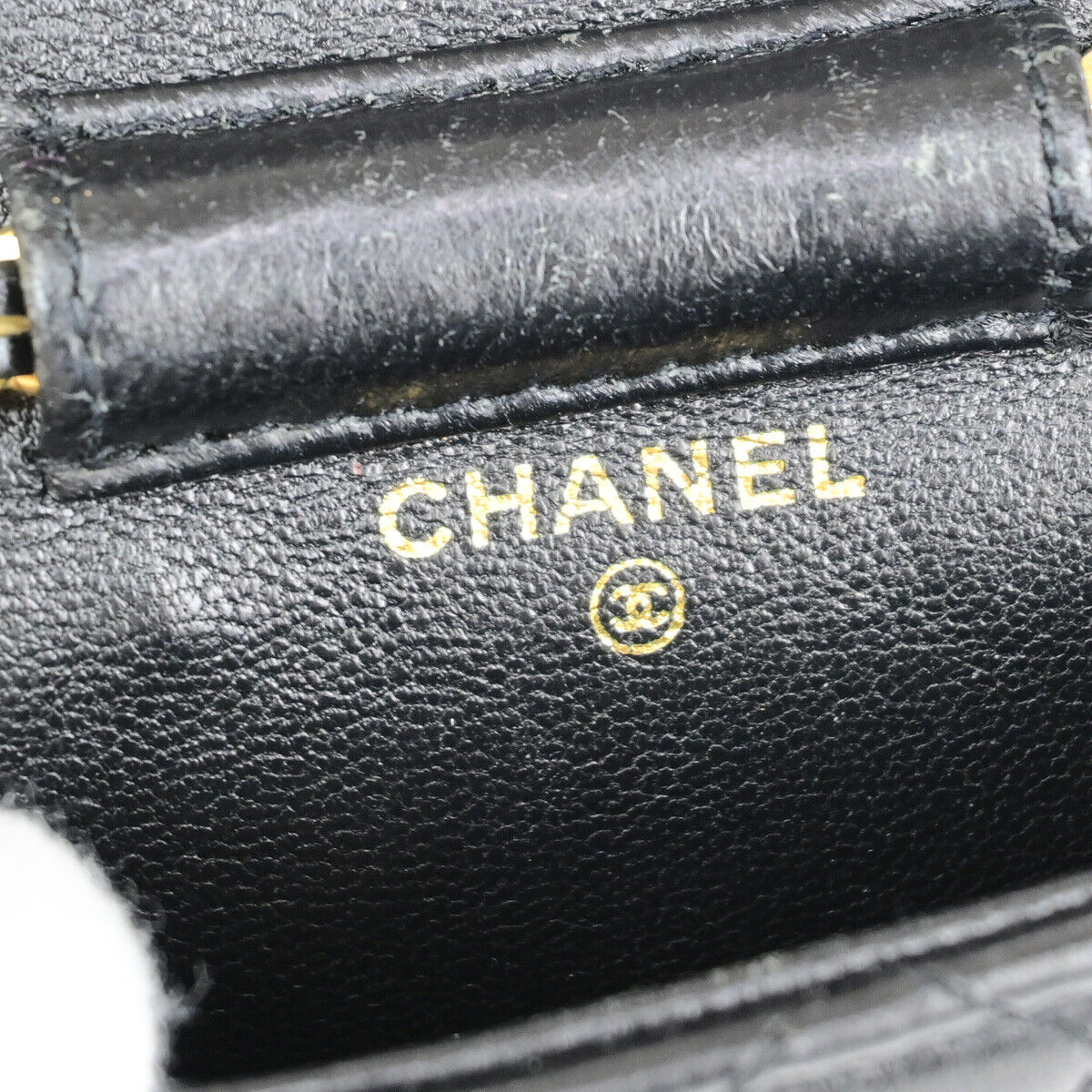 CHANEL CC Logo Mini Mini Matelasse Chain Shoulder Bag Leather GHW BK 660RK051