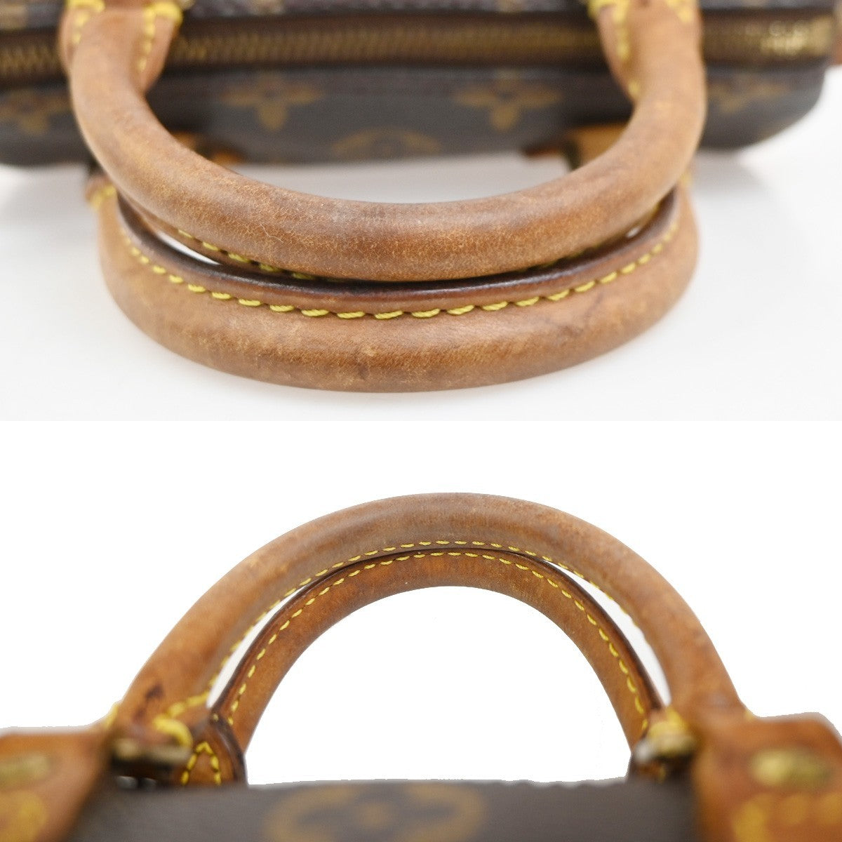 LOUIS VUITTON Mini Speedy Hand Bag Monogram Leather Brown M41534 12MA600