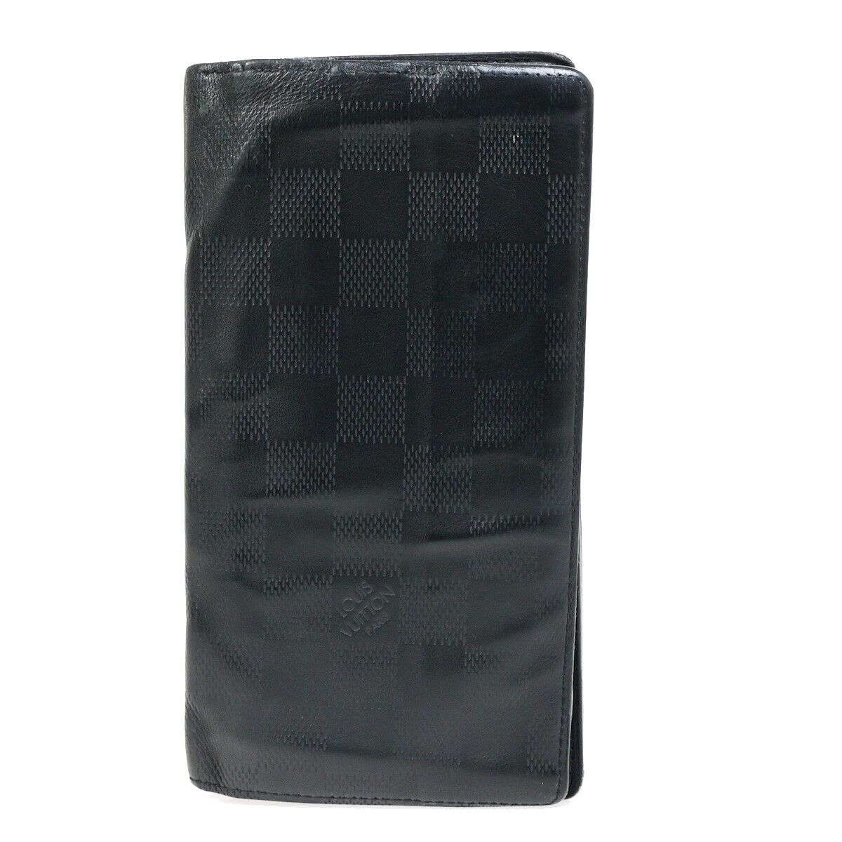 LOUIS VUITTON Brazza Long Bifold Wallet Damier Infini Leather BK N63010 02KA349