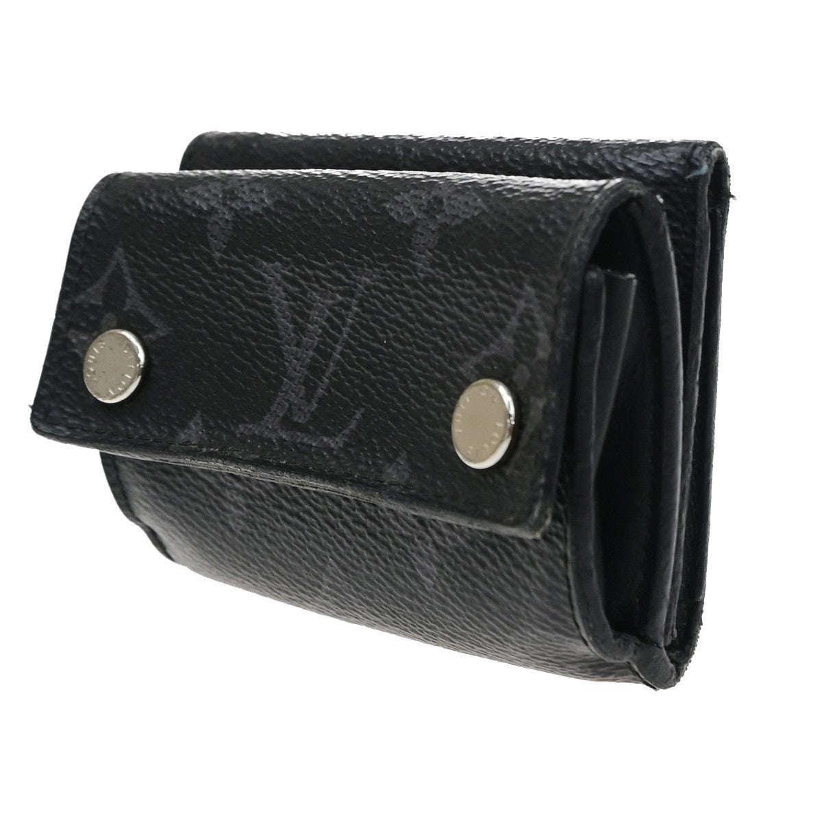 LOUIS VUITTON Discovery Compact Wallet Monogram Eclipse Leather M67630 61CB071
