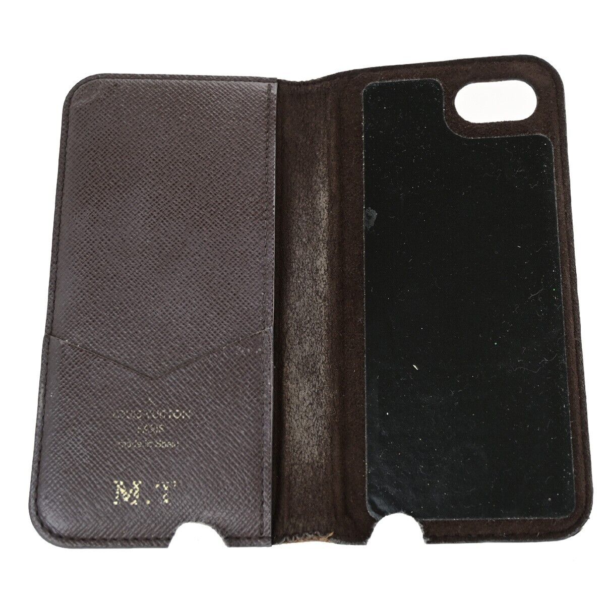 LOUIS VUITTON 6 Set Wallet iPhone 8 Xs Case Monogram Brown Pink 64KA364