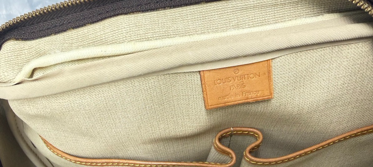 LOUIS VUITTON LV Logo Deauville Hand Bag Monogram Leather Brown M47270 73TA645