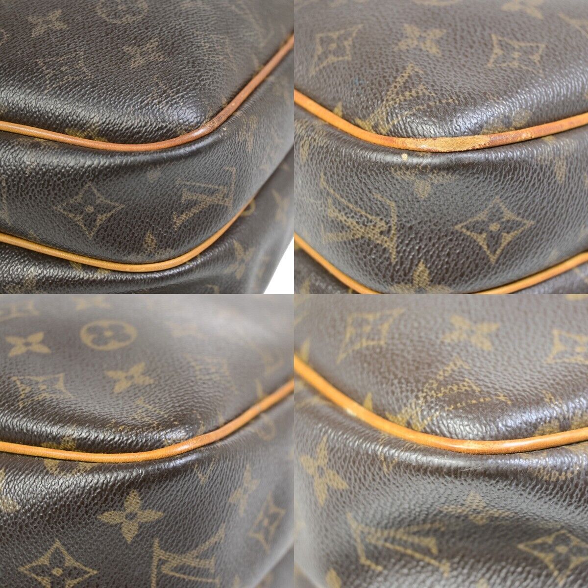 LOUIS VUITTON Reporter PM Crossbody Shoulder Bag Monogram Leather M45254 62FA874