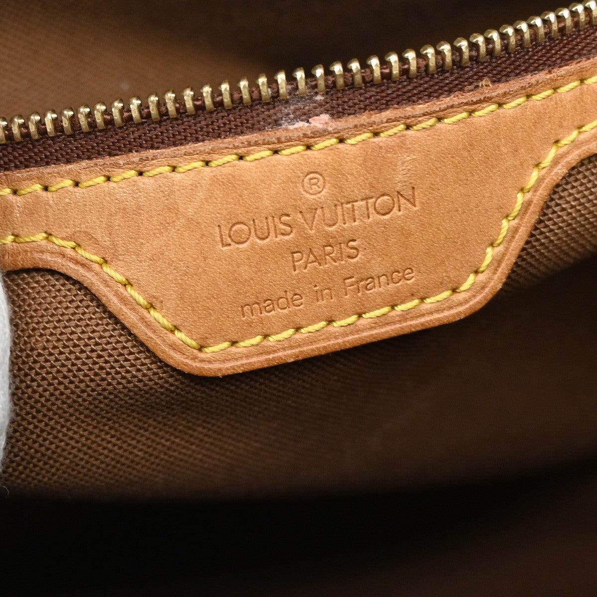 LOUIS VUITTON Cabas Piano Shoulder Bag Monogram Leather Brown M51148 39YH177