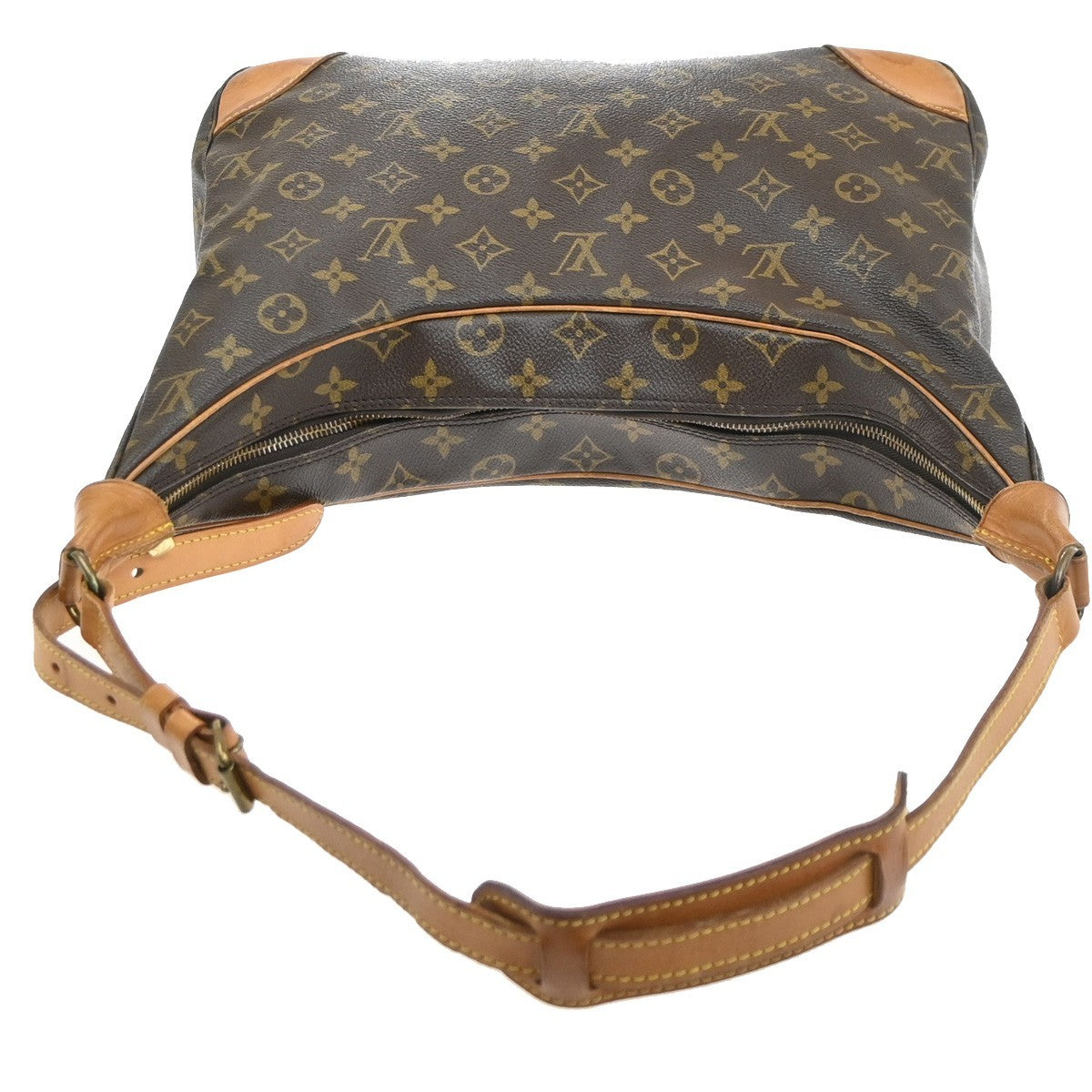 LOUIS VUITTON Boulogne 35 Shoulder Bag Monogram Leather Brown M51260 70SA144