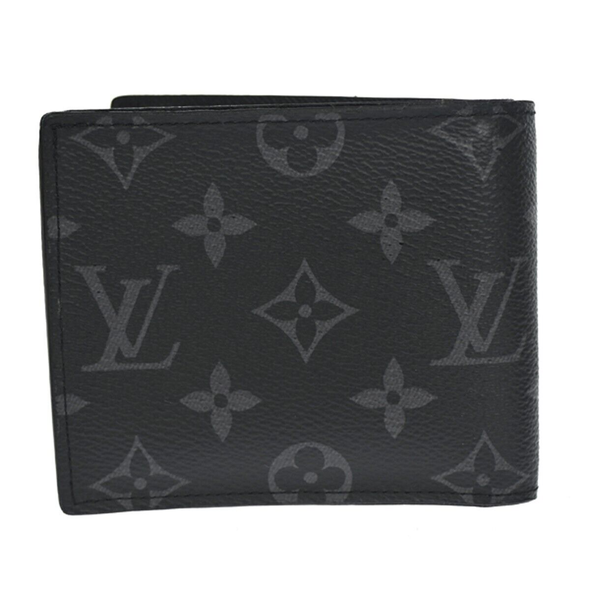 LOUIS VUITTON Marco NM Bifold Wallet Monogram Eclipse Leather BK M62545 88GA260