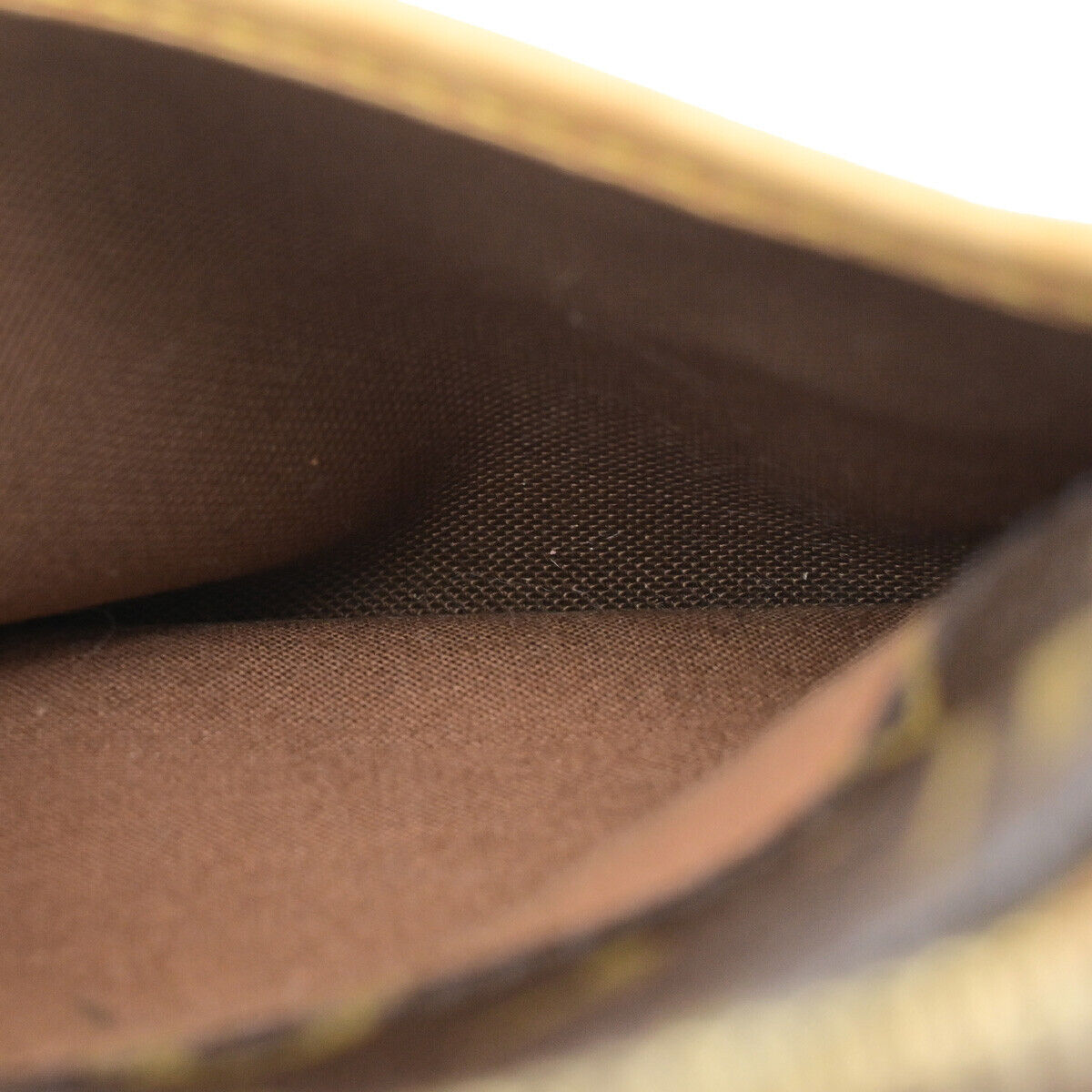 LOUIS VUITTON Popincourt Haut Shoulder Bag Monogram Leather Brown M40007 12SJ212