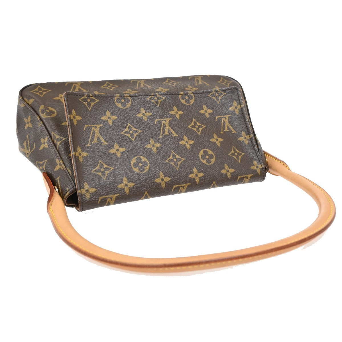 LOUIS VUITTON Mini Looping Hand Bag Monogram Leather Brown M51147 603RF660