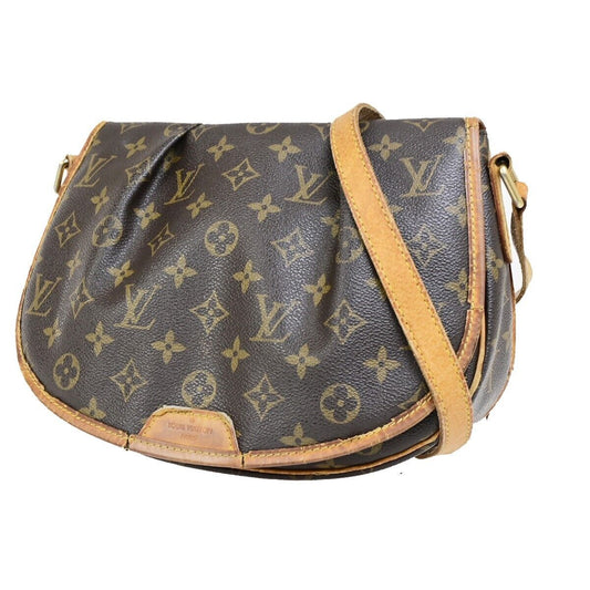 LOUIS VUITTON Menilmontant PM Shoulder Bag Monogram Leather BN M40474 61EC884