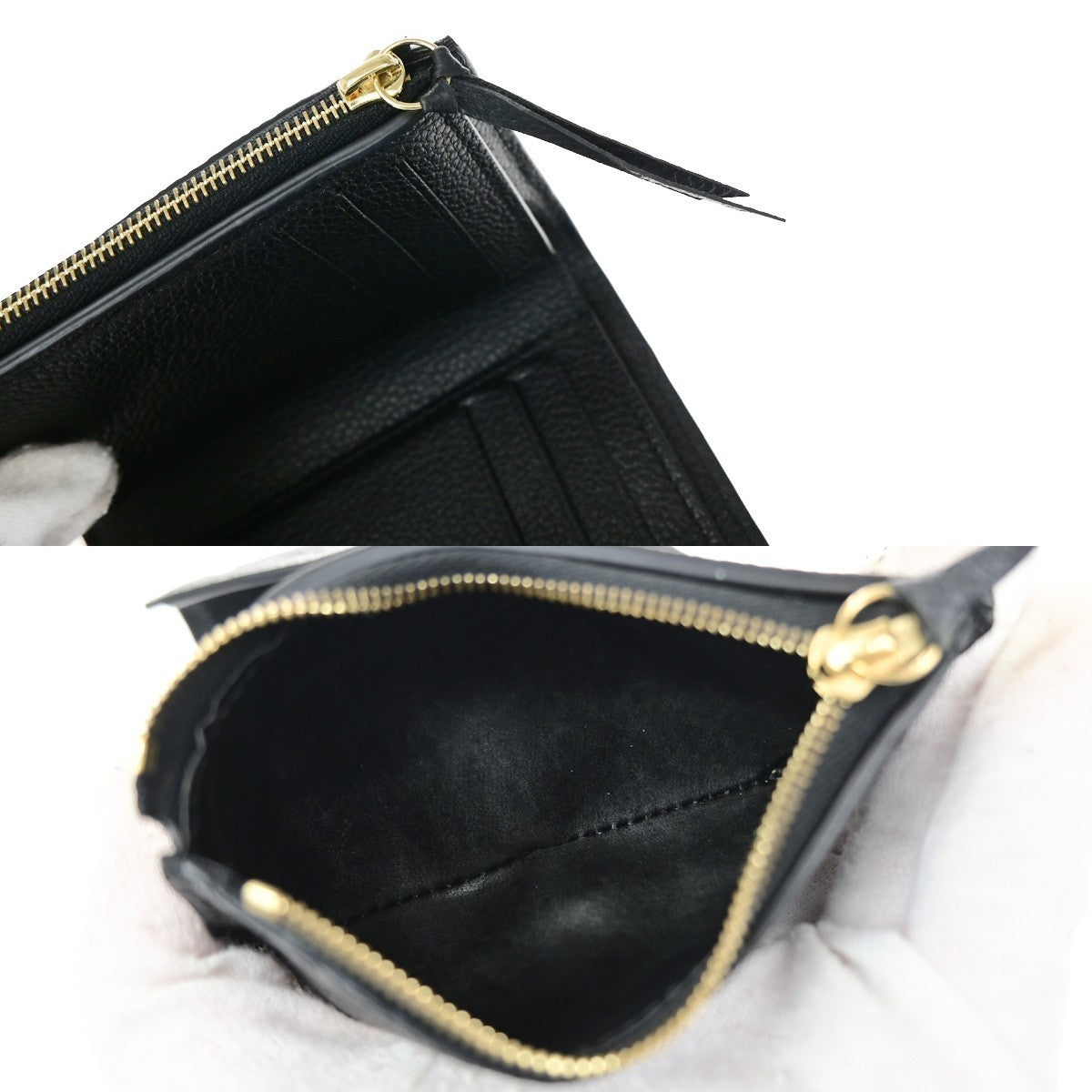 LOUIS VUITTON Portefeuille Victorine Wallet Monogram Empreinte Black 88RQ077