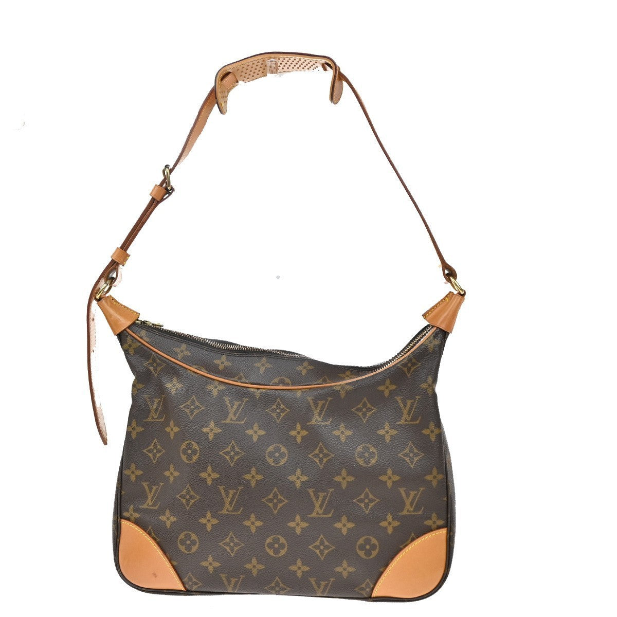 LOUIS VUITTON Boulogne 30 Shoulder Bag Monogram Leather Brown M51265 18KP009