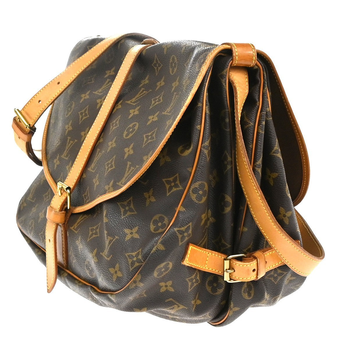 LOUIS VUITTON Saumur 35 Shoulder Bag Monogram Leather BN France M42254 18CA796