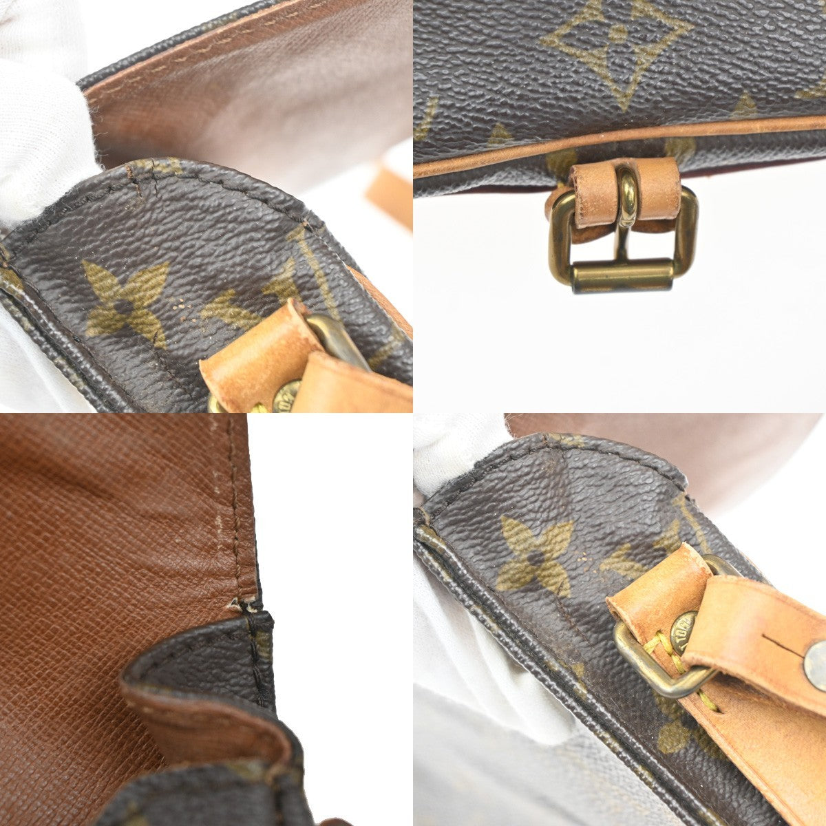 LOUIS VUITTON Mini Cartouchiere Shoulder Bag Monogram Leather BN M51254 80KC658