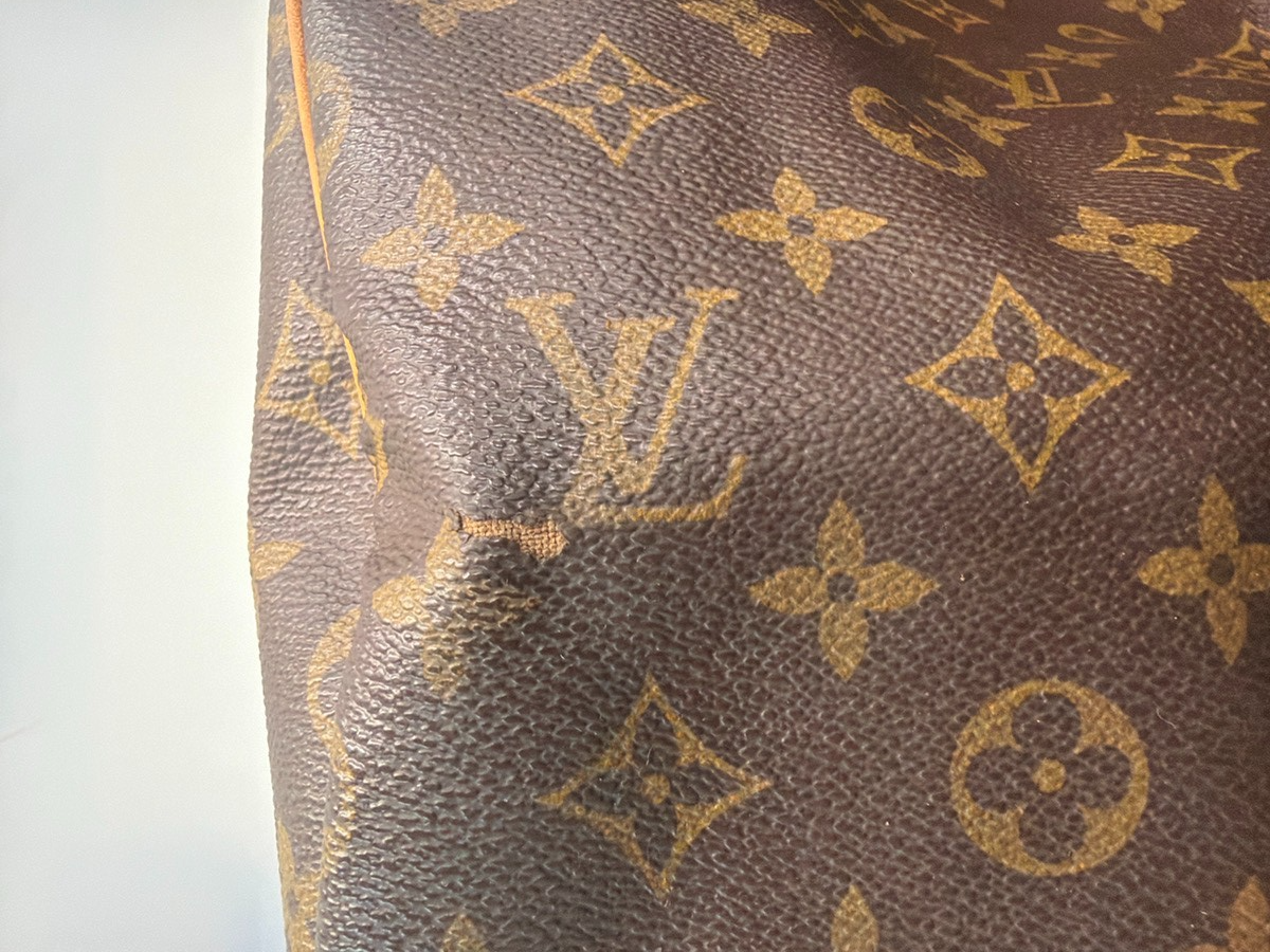 LOUIS VUITTON Speedy 30 Travel Hand Bag Monogram Leather Brown M41526 82YJ253