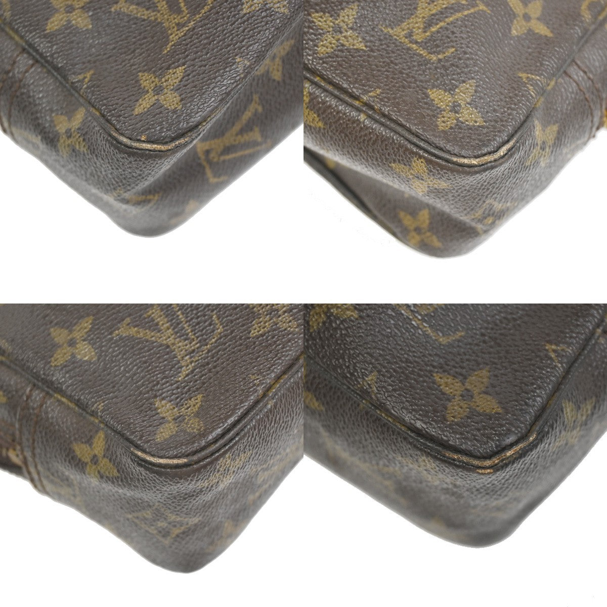 LOUIS VUITTON Trousse Toilette 23 Clutch Hand Bag Monogram Brown M47524 67KC797