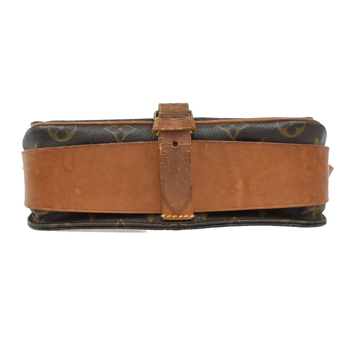 LOUIS VUITTON Cartouchiere MM Shoulder Bag Monogram Leather Brown M51253 62DA127