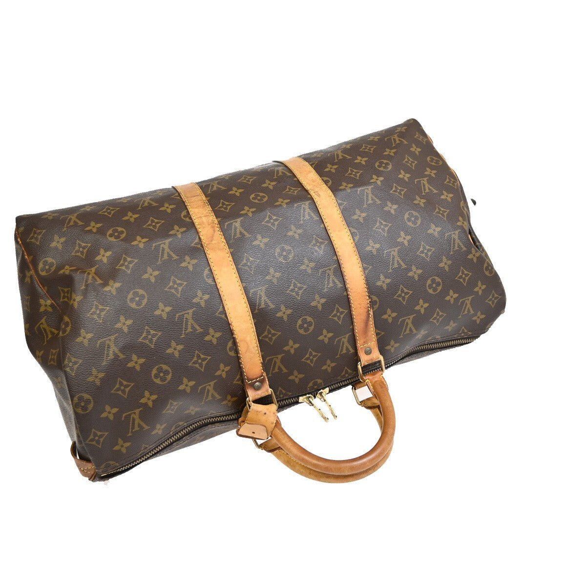 LOUIS VUITTON Keepall 50 Travel Hand Bag Monogram Leather Brown M41426 88FB594